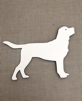 DCentral Decorative Magnet, 6.25" x 4.5", White