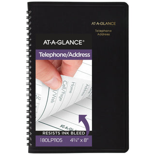 AT-A-GLANCE Blank Book, Small, Black