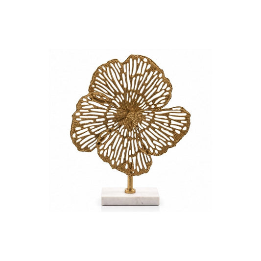 Modern Day Accents Figurine, Gold & White