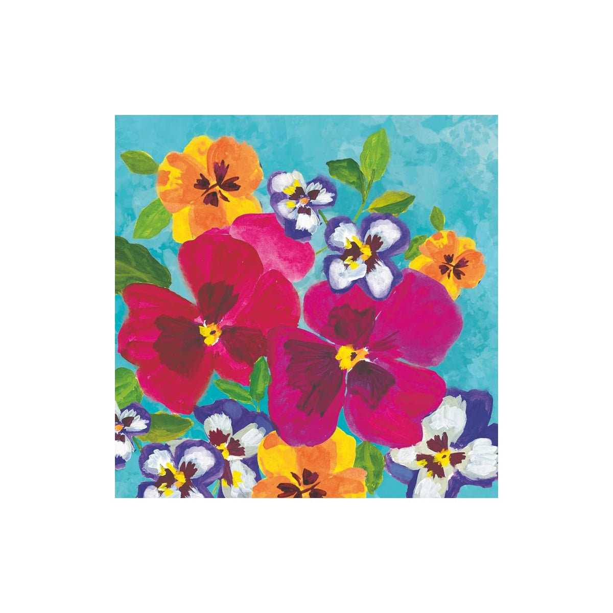 Paperproducts Design Disposable Napkin, 5" X 5", Multicolor