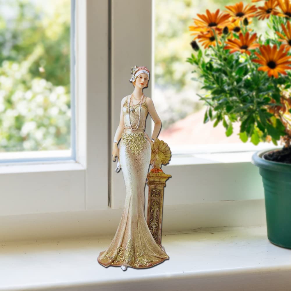 Comfy Hour 13 Inch Victorian Lady Figurine, Elegant Woman Decor