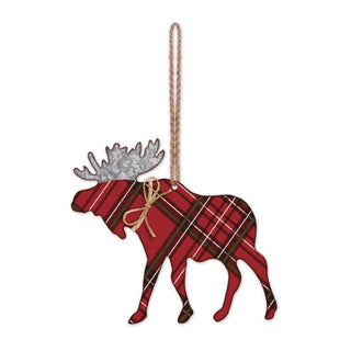 Sunset Vista Designs Hanging Ornament, 5 x .1 x 7, Red Moose