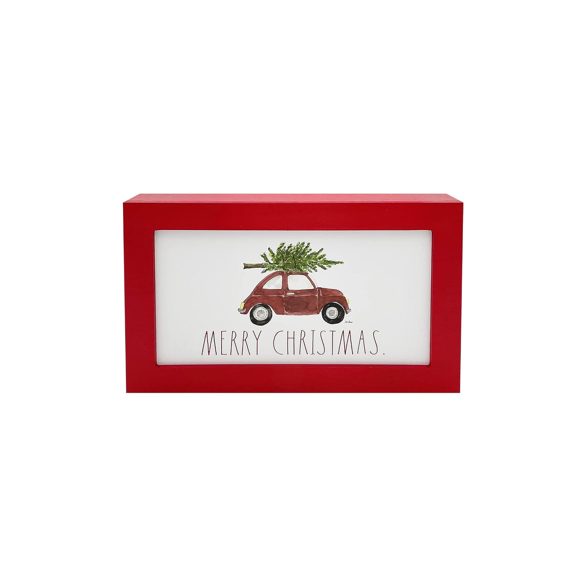 Rae Dunn Decorative Signage, 11.5 x 7 inches, Merry Christmas Desk Plaque