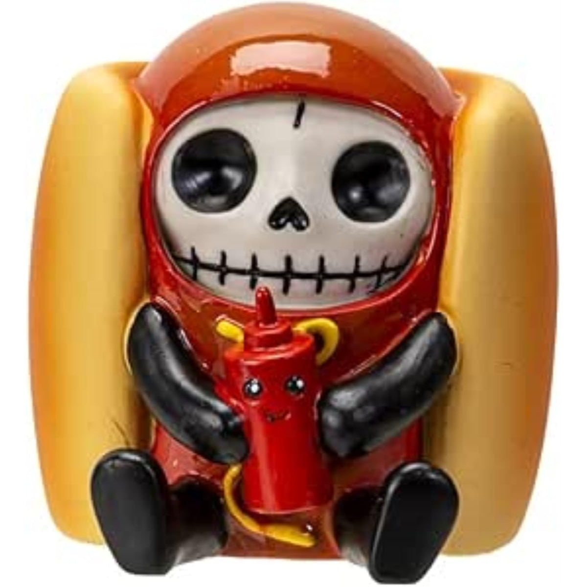 Furrybones Sculpture, 2.38" X 2.25" X 2.38", Brown and Redish