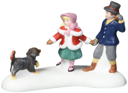 *Department 56 Dickens' Village Playing With A Puppy Accessory Figurine