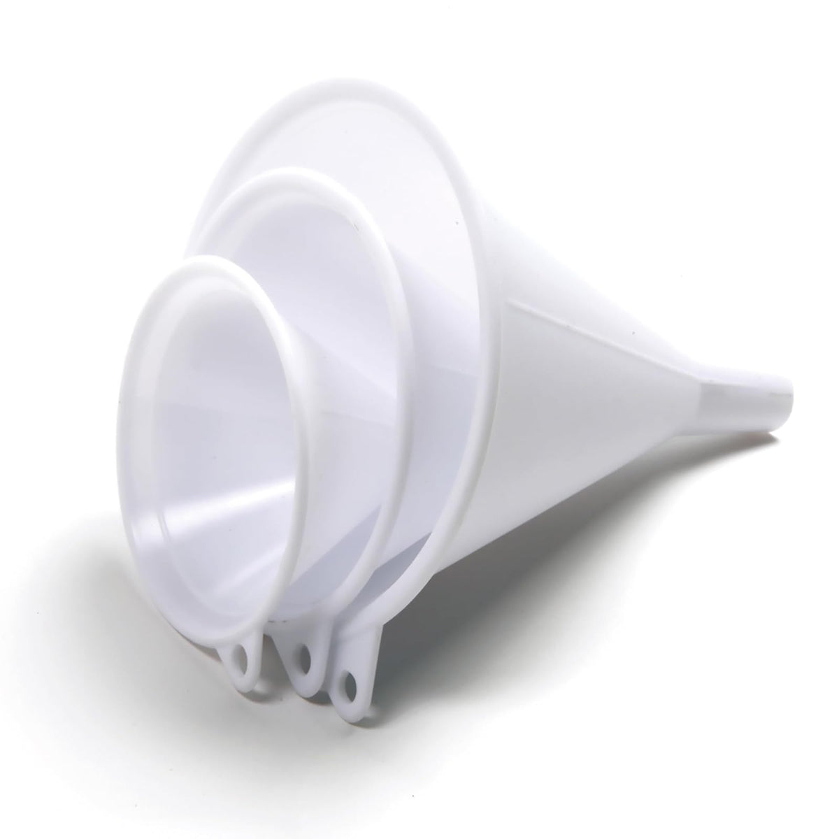 Norpro Funnel, Set of Three, White