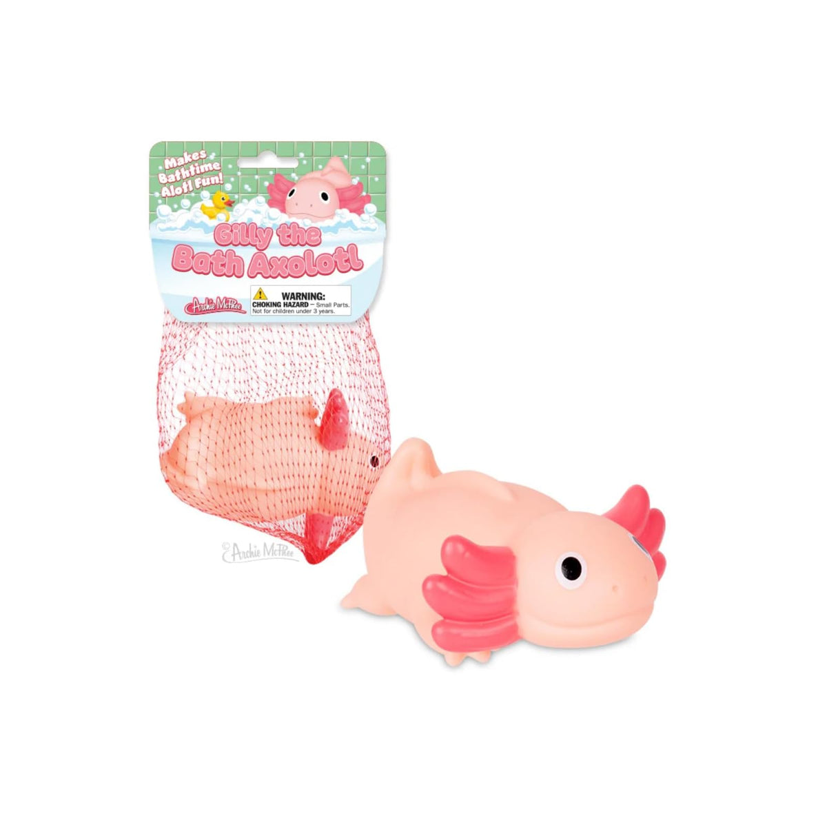 Accoutrements Bath Toy, 3.5 inches (W) x 4.5 inches (L) x 3 inches (H), Pink