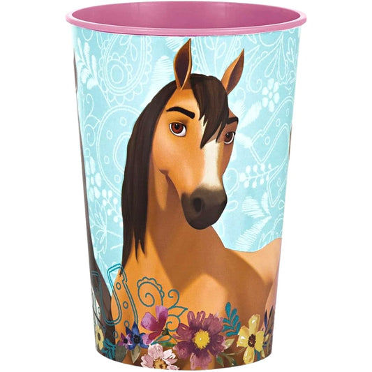 Unique Industries Unique Spirit Riding Free Plastic Favor Party Cup 16 Oz., 1 Ct., Multi, One Size (79207)