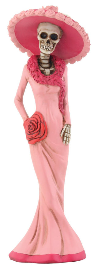 Pacific Trading Day of The Dead Dod Pink Lady Figurine