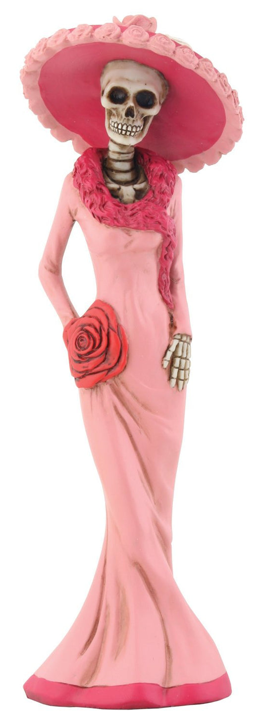 Pacific Trading Day of The Dead Dod Pink Lady Figurine