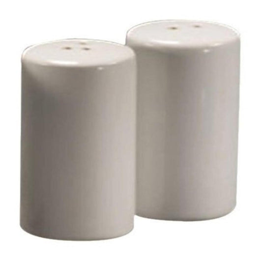 American Metalcraft Round Ceramic Salt & Pepper Shakers (Set of 2)