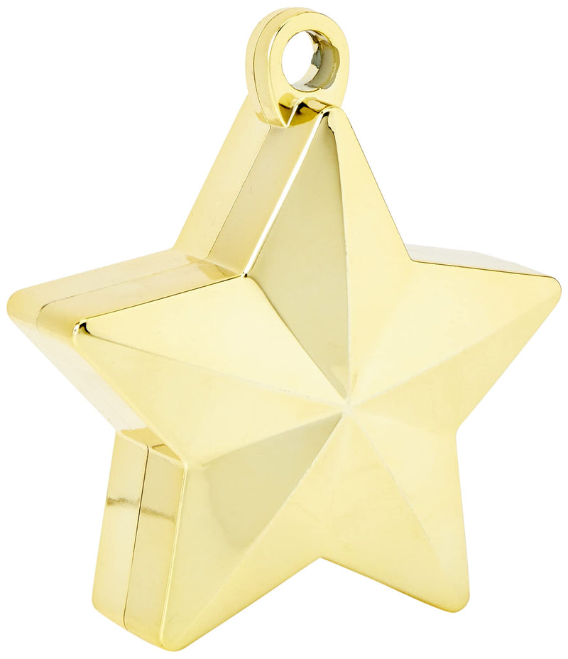 Gold Star Electroplated Balloon Weight | Party Decor