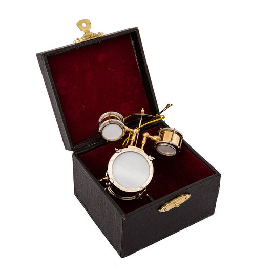 Kurt Adler 2.8" Brass Musical Drum Ornament