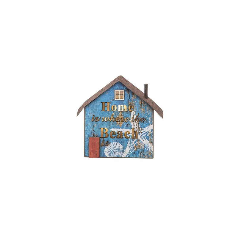 Beachcombers B22548 Blue Beach Shack LED Accent, 4.72-inch High