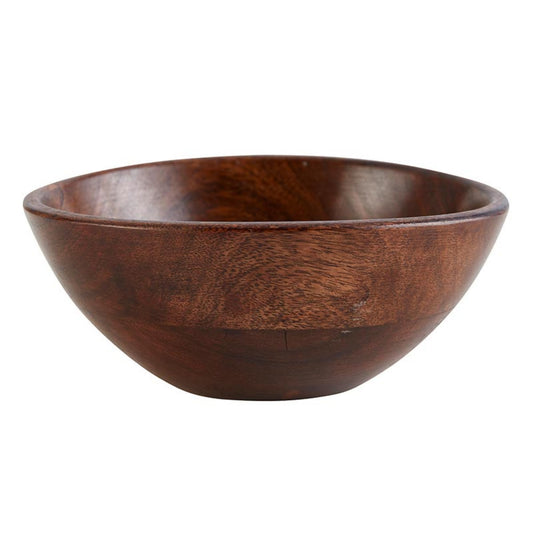 47th & Main Decorative Bowls Boho Bamboo Bowl For Home Décor, Large, Dark