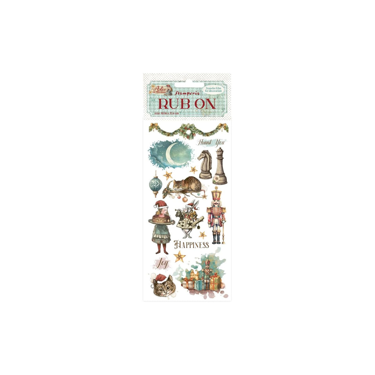 Stamperia Sticker Decal, 10cmX21cm, Green