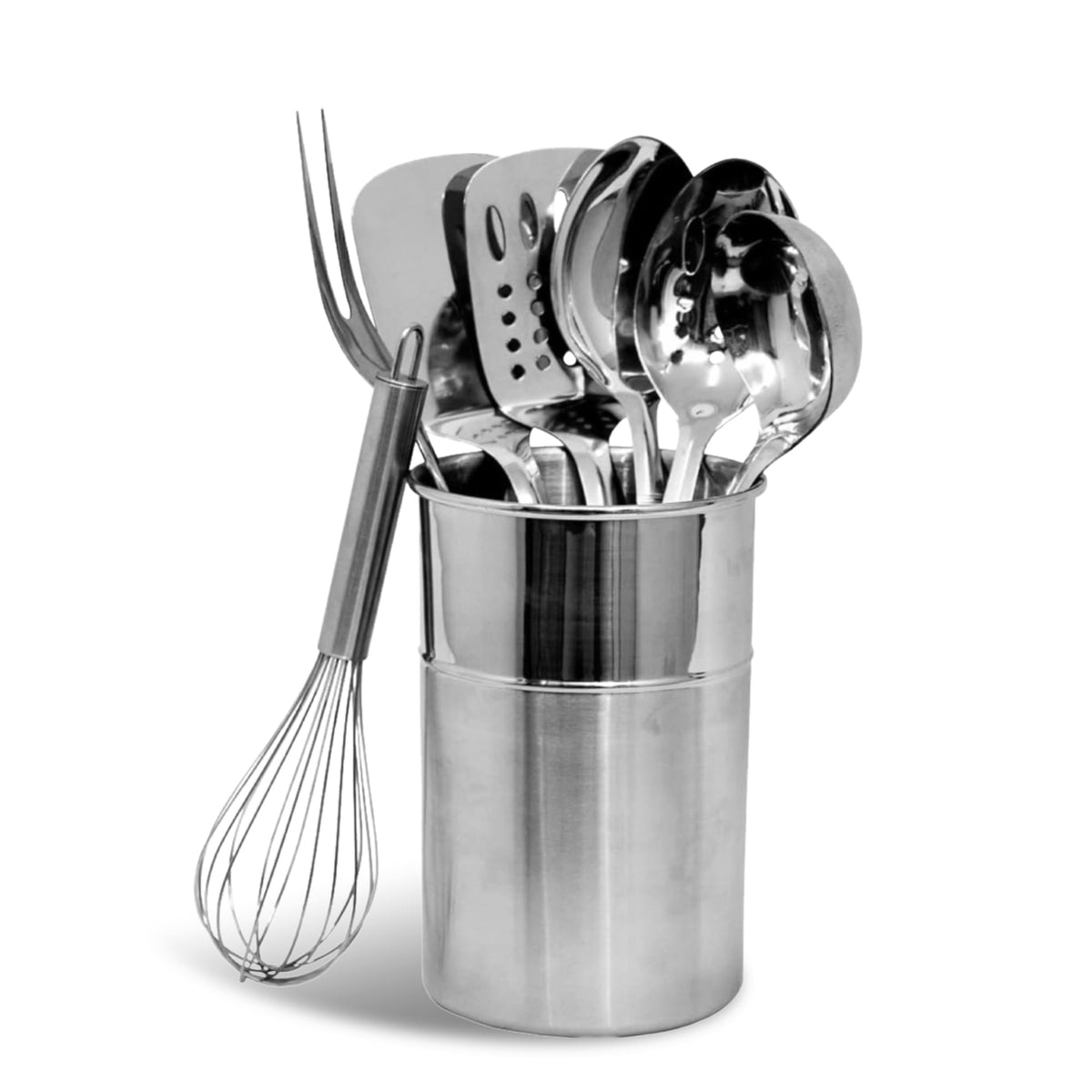 Chef Craft Spoon, 8 Piece Set, Stainless Steel