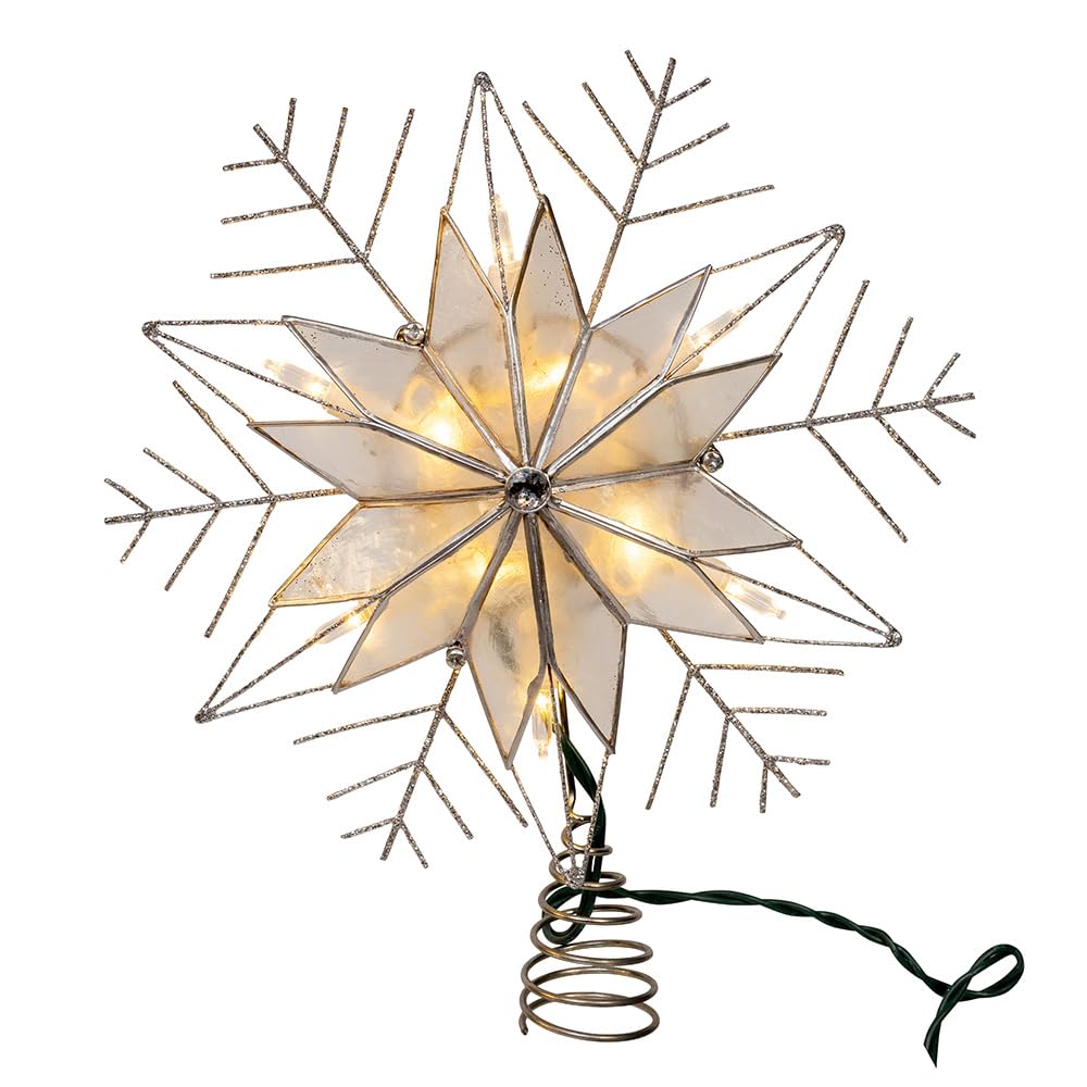 Kurt S. Adler Tree Topper, 10", Silver