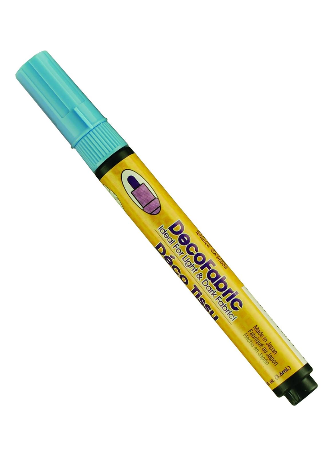 Uchida 222-C-10 Marvy Deco Fabric Fine Point Tip Marker, Light Blue