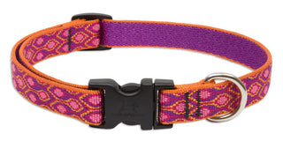 LupinePet Animal Collar, 3/4"W; 9-14" Neck, Pink, Purple