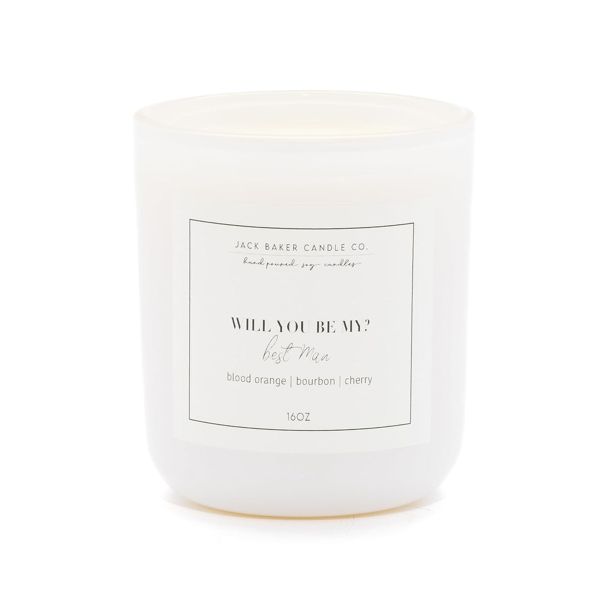 Jack Baker Candle Co. Candle, 16 ounces, Red