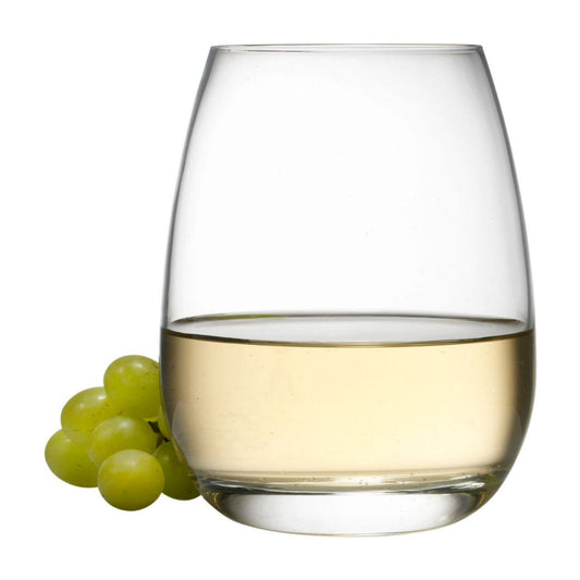 Luigi Bormioli Rocco Michelangelo 15.5 oz Stemless Glasses, 4 Count (Pack of 1), Clear