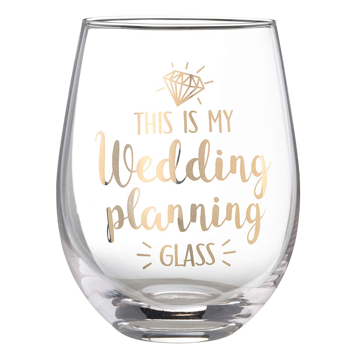 Lillian Rose Drinking Cup, 18 Ounces, Gold, Clear
