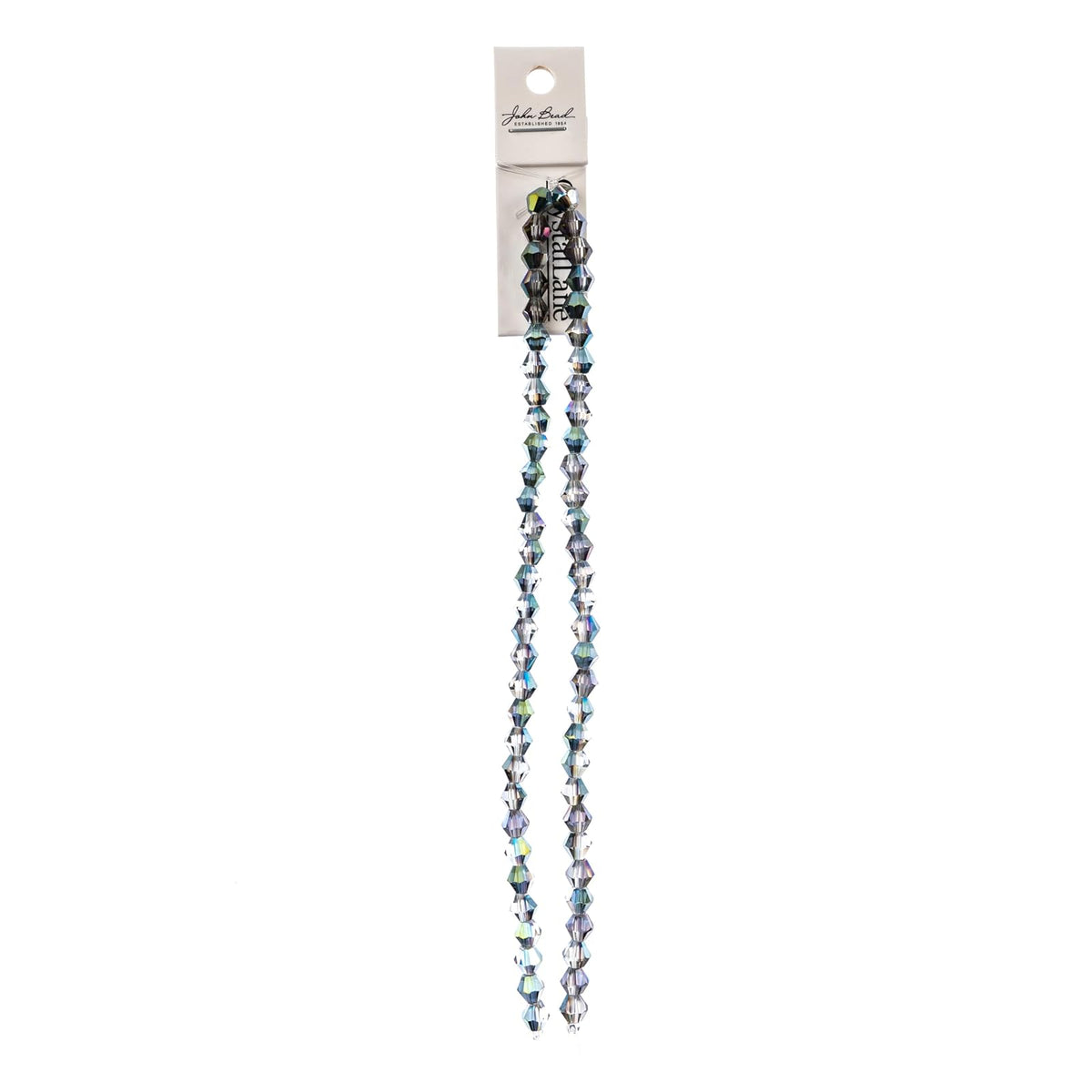 John Bead Craft Bead, 6mm, Transparent Rose Green Luster