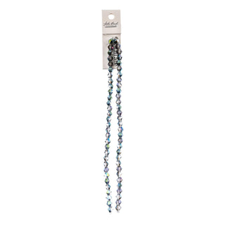 John Bead Craft Bead, 6mm, Transparent Rose Green Luster