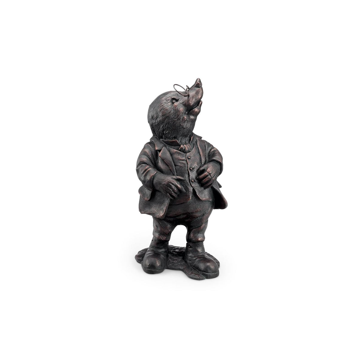 SPI Sculpture, 22"H 11.5"W 8.5"D, Blackish Brown
