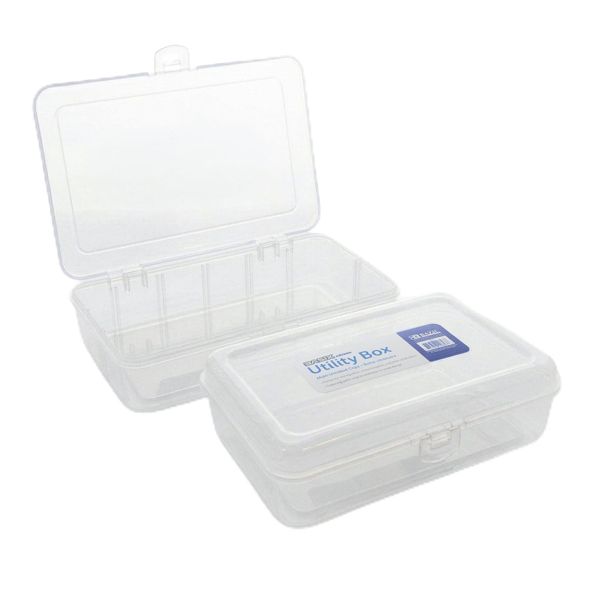 BAZIC PRODUCTS Storage Box, 1-Pack, Clear
