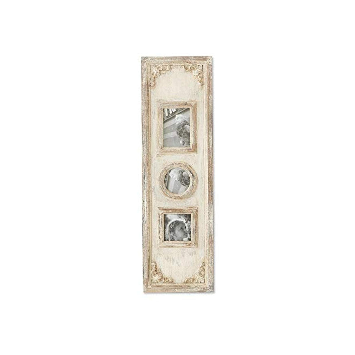 K&K Interiors Picture Frame, White, Modern