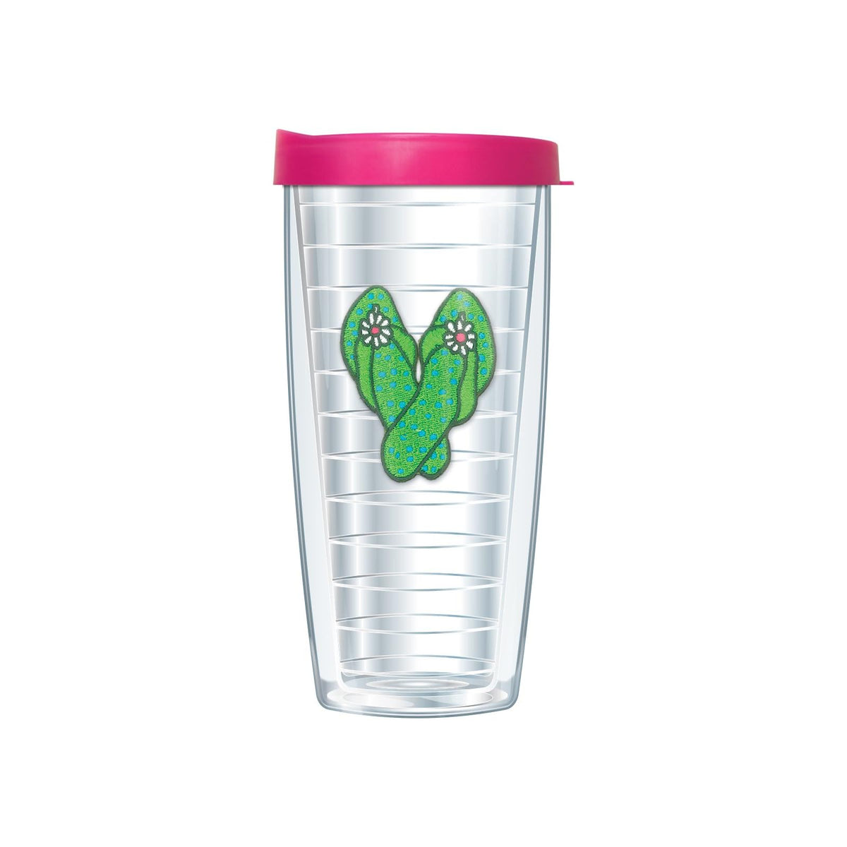 FREEHEART Drinking Cup, 16 Ounces, Green Emblem