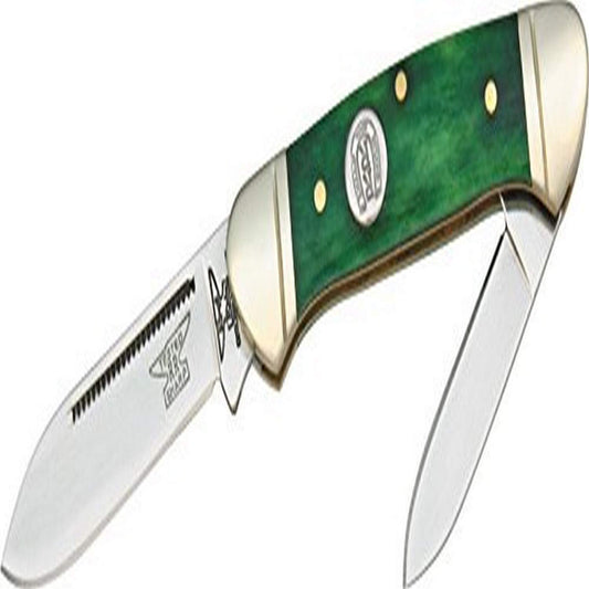 Blue Ridge Knives Rough Ryder Mini Canoe Green Bone