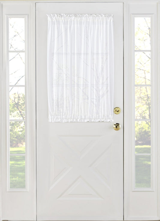 Belle Maison Stylemaster Splendor Batiste Door Panel, 56" by 45", White
