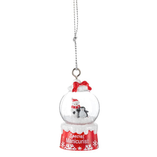 Ganz Hanging Ornament, 2.5 Inch, Red and White