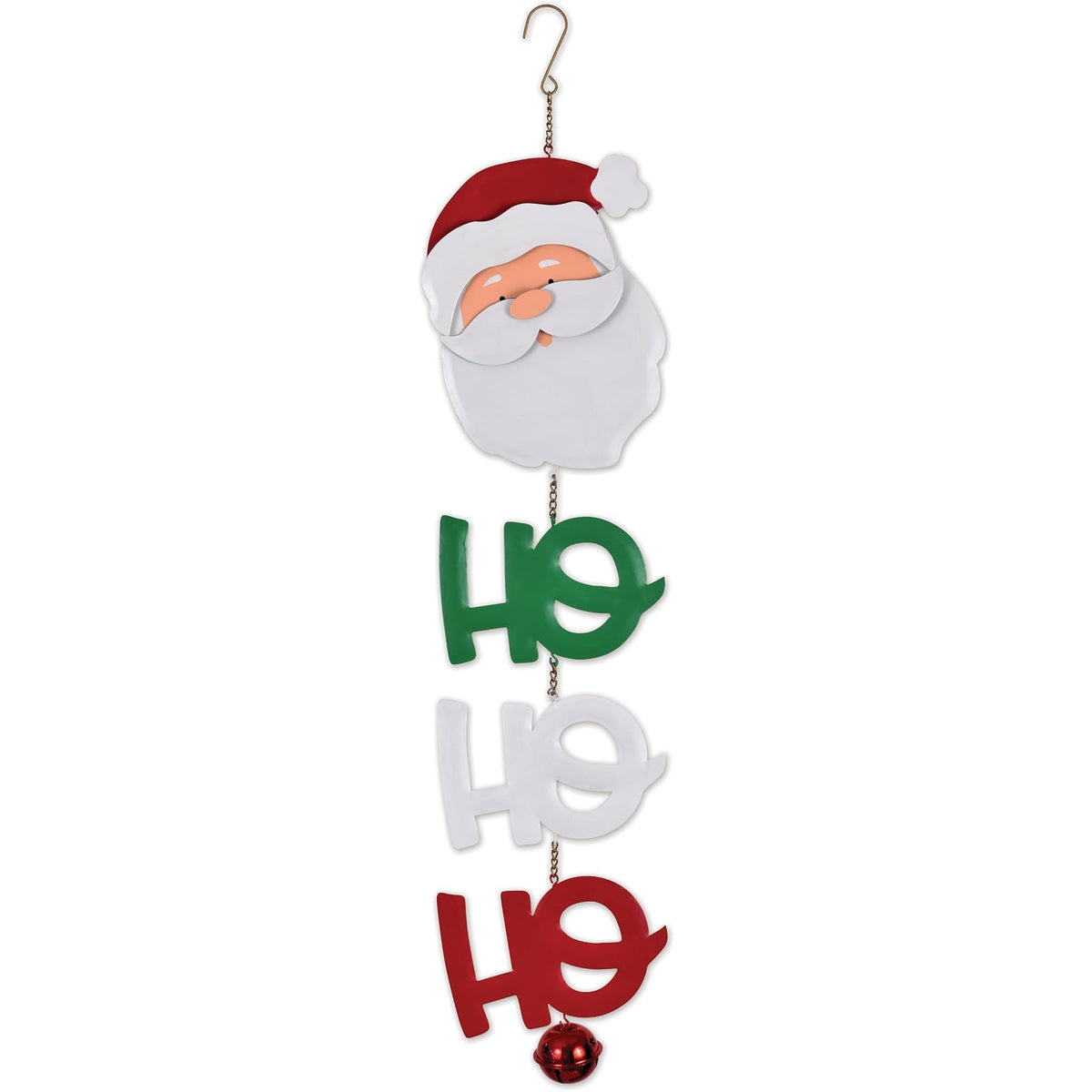 Sunset Vista Designs Hanging Ornament, HO HO HO Santa, 14" Long