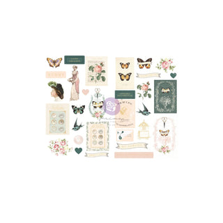PRIMA MARKETING INC Sticker Decal, My Sweet Chipboard Stickers 31 pcs, Shapes W/