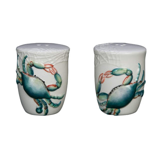 Beachcombers Blue Crab Design Salt & Pepper Shaker Set