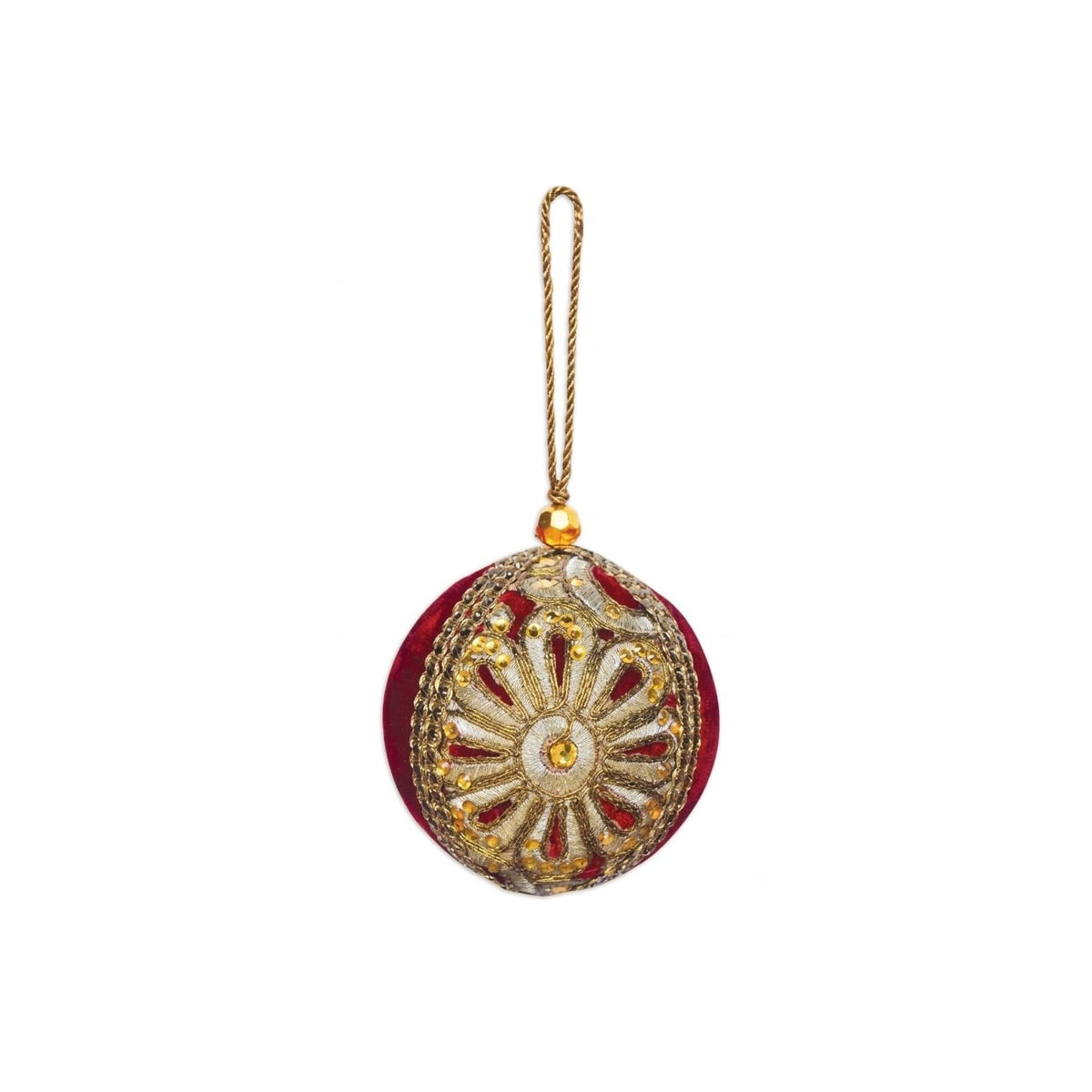 Sunset Vista Hanging Ornament, 4-Inch, Red