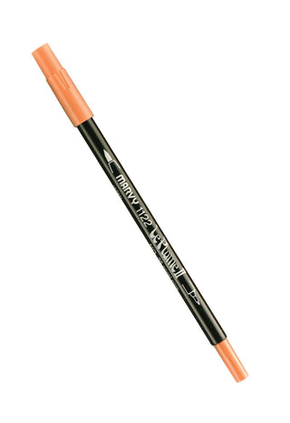 Uchida 1122-C-35 Marvy Extra Fine Tip Le Plume II Double Ender Marker Pen, Coral Pink