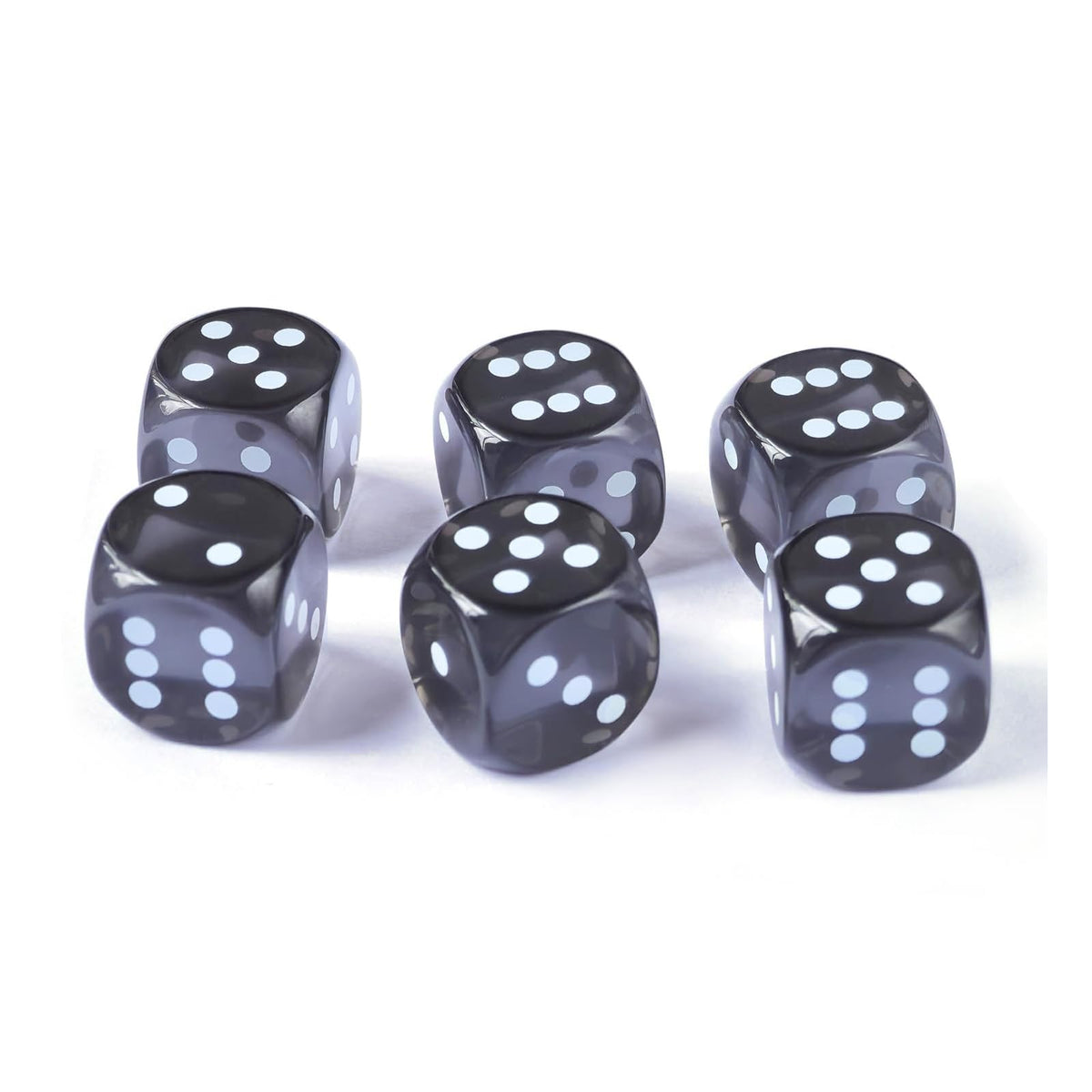 BESCON DICE Game Dice, 14.5MM, Transparent Smoke