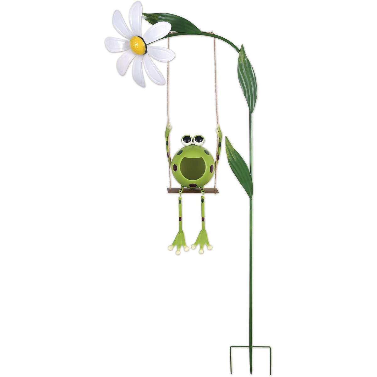 Sunset Vista Designs Wind Spinner, Swinging Frog