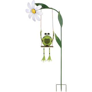 Sunset Vista Designs Wind Spinner, Swinging Frog