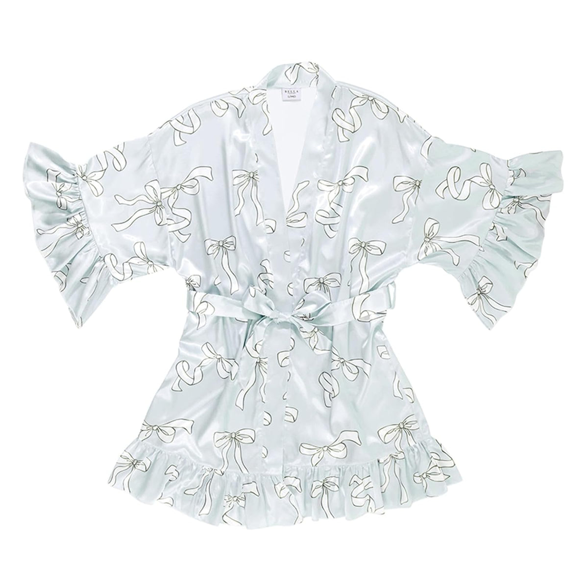 Bella Sleep + Spa Robe, Large-X-Large, Blue Bows