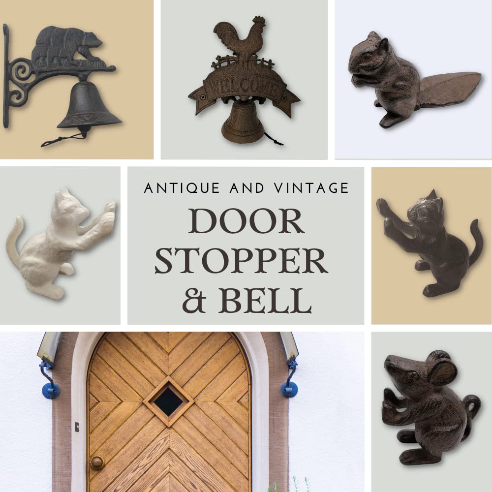 Comfy Hour 7" Cast Iron Rooster Doorbell