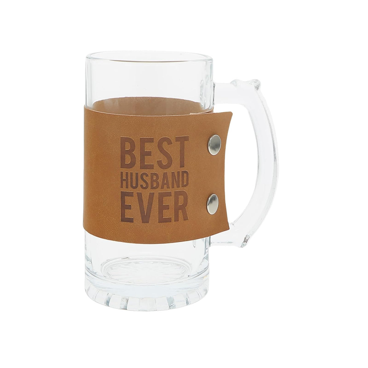 Pavilion Gift Company Drinking Cup, 16 Ounces, Clear and brown