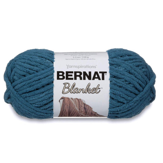 Spinrite Yarns (CA) Bernat Blanket Super Bulky Yarn, 5.3oz, Guage 6 Super Bulky, Dark Teal