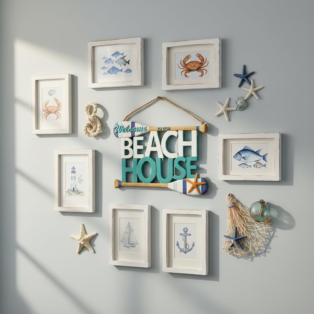 Comfy Hour Decorative Signage, 8 inches, Blue, Multicolor