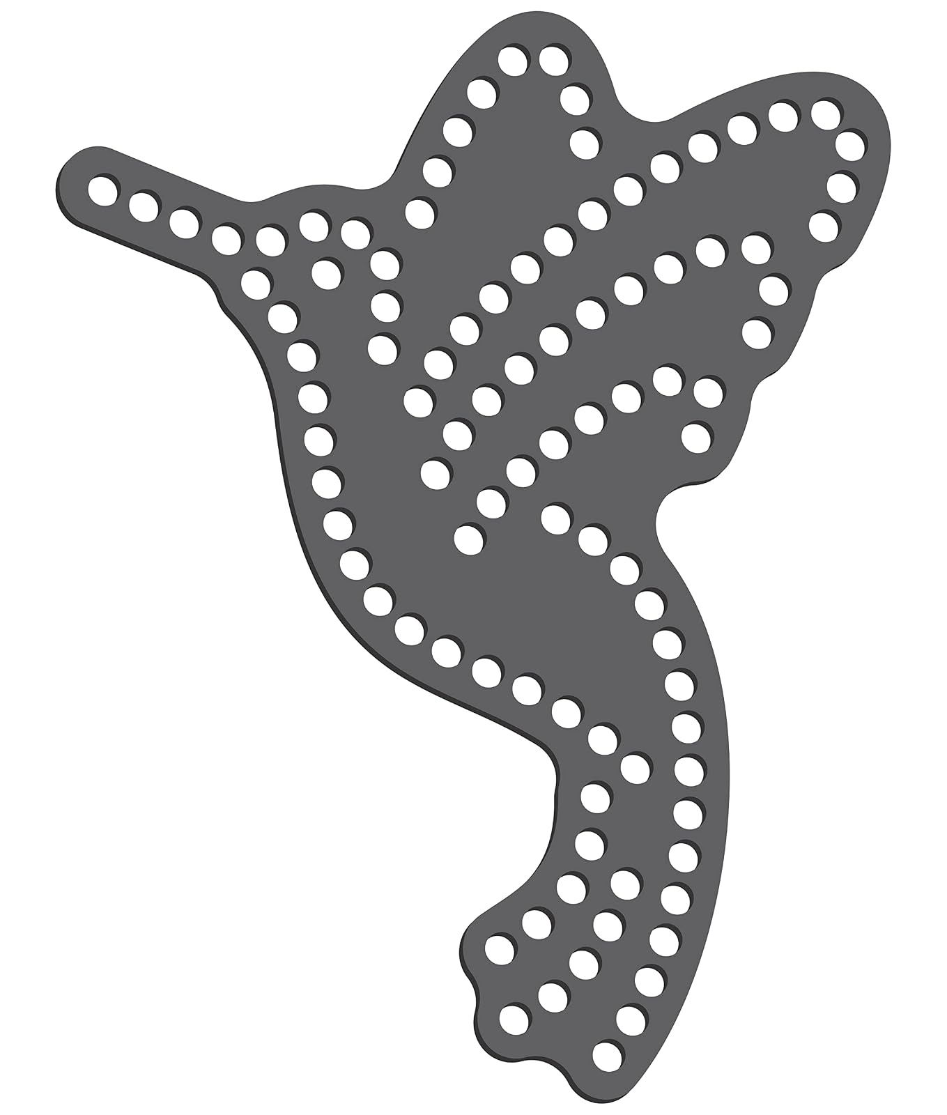 Rhinestone Genie Hummingbird 5" Magnetic Rhinestone Template, Black